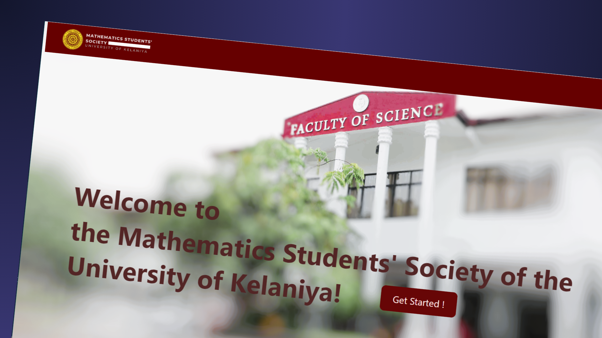 Mathematics Student Association Website