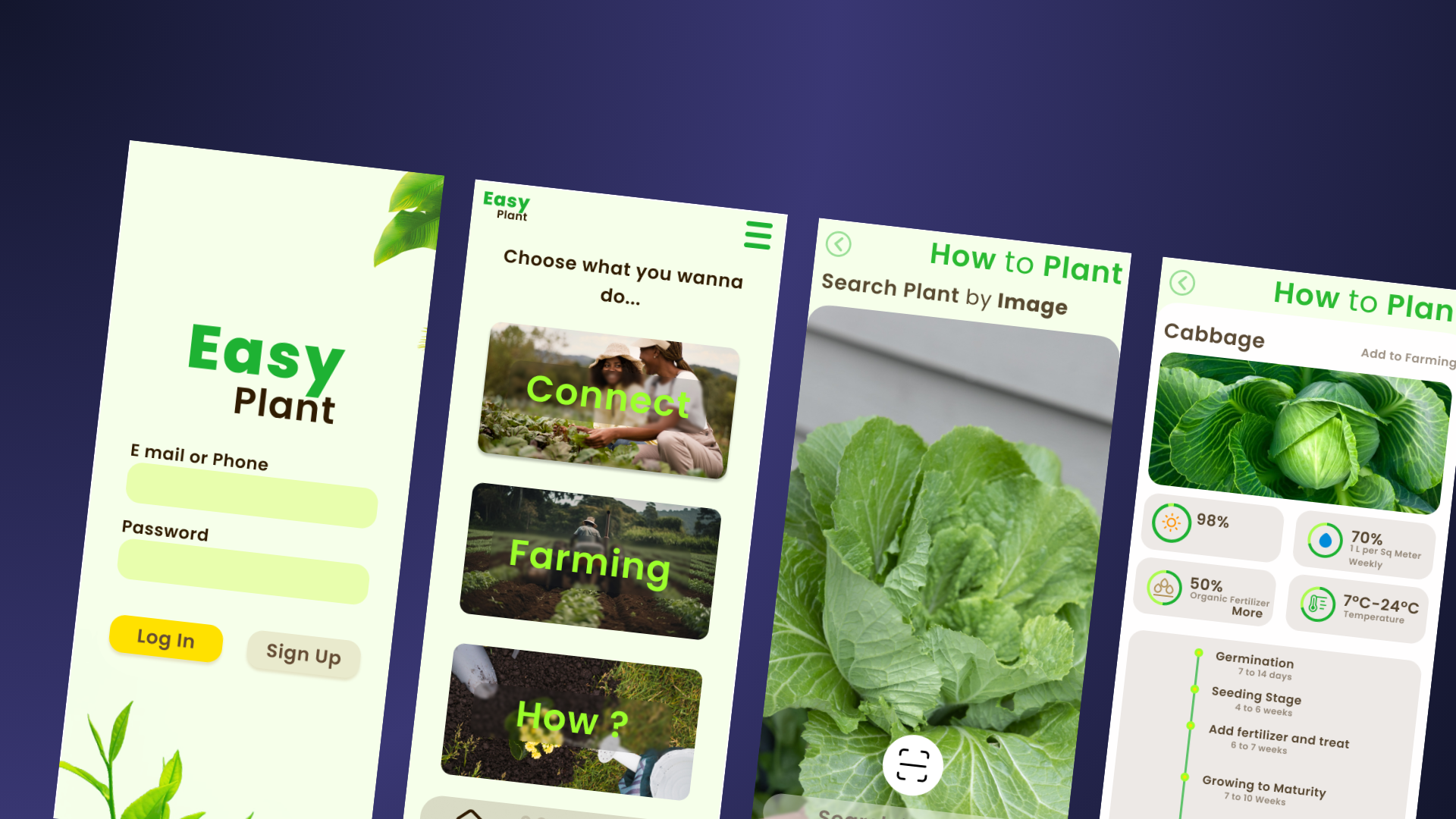 EasyPlant UI/UX Concept Application