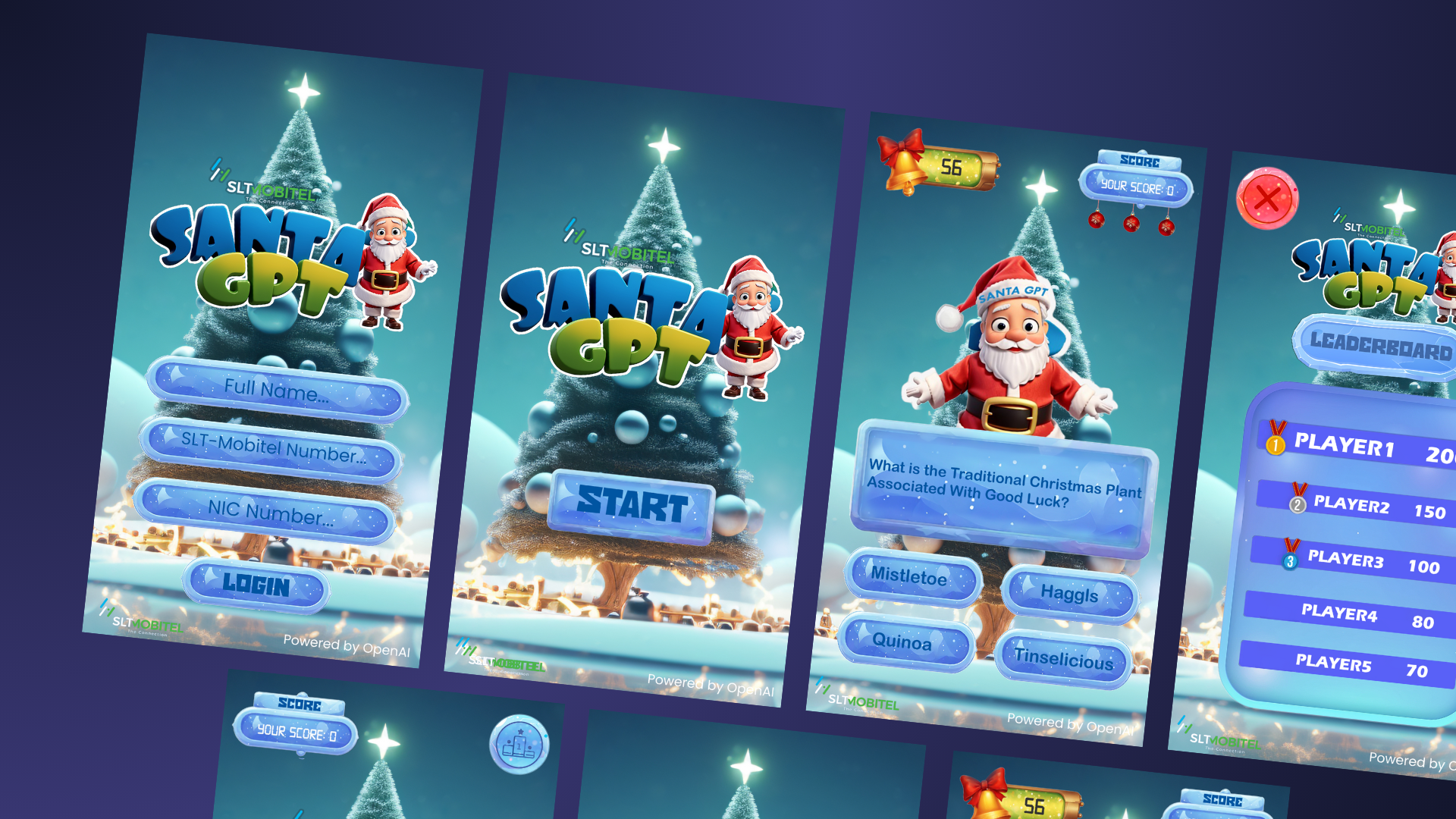 SLT Mobitel Santa GPT UI/UX